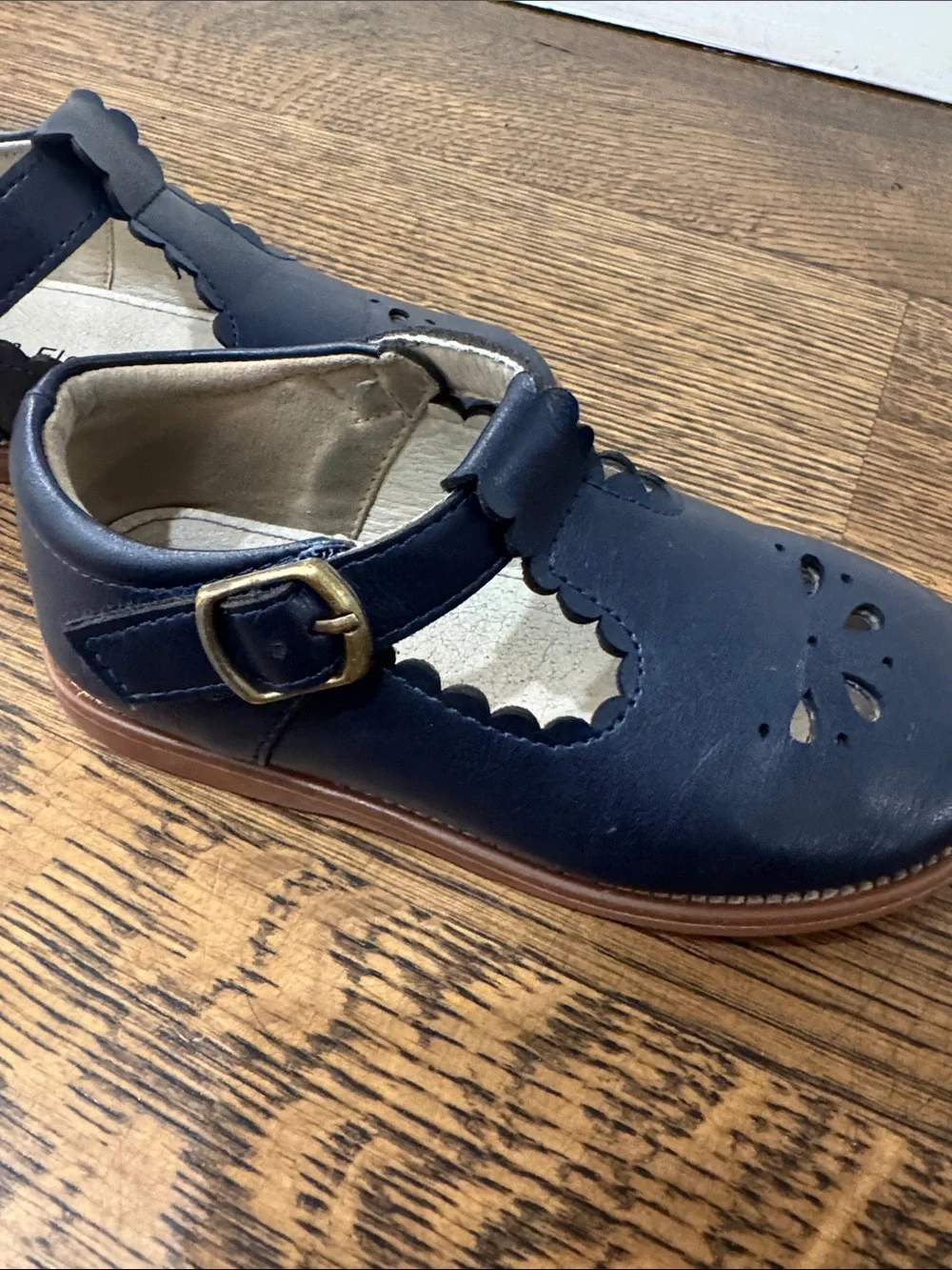 Classic Navy T-Strap Kids Leather Shoes fancy uniform Mary Jane dress shoes